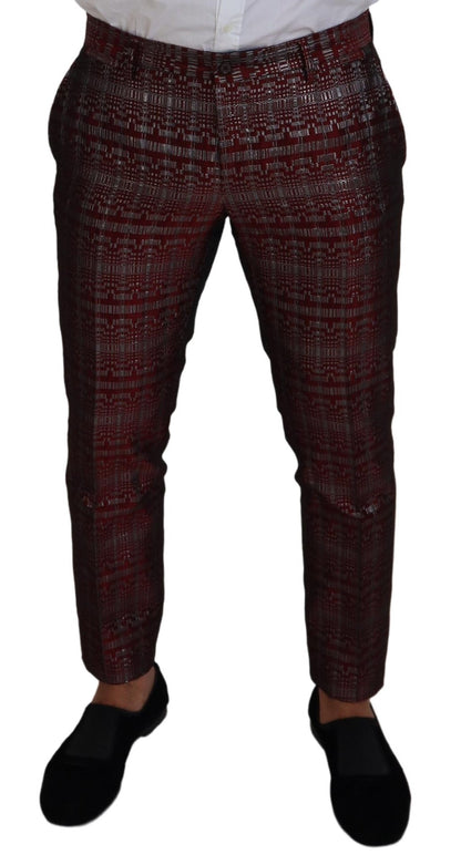 Dolce &amp; Gabbana – Zweiteiliger Slim-Fit-Anzug „Fantasy“ in Bordeaux