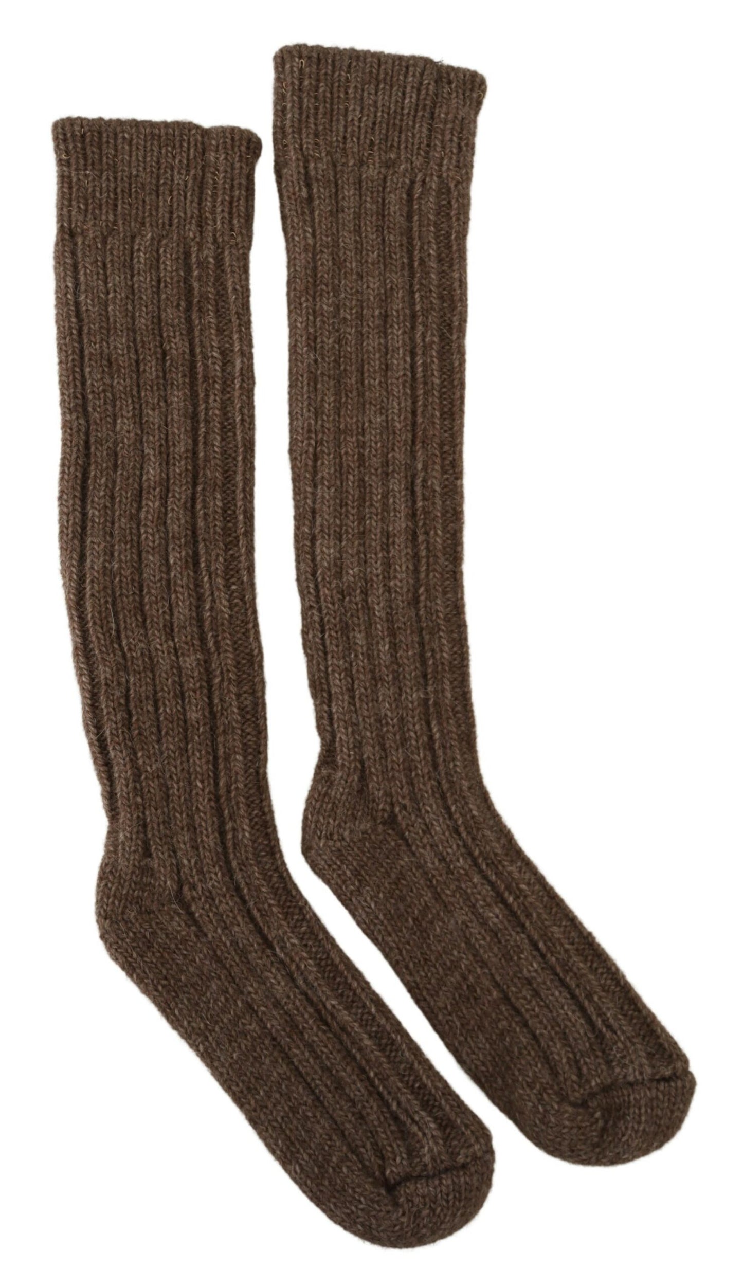 Dolce &amp; Gabbana Schicke Over-Calf-Socken aus Wollmischung in Braun