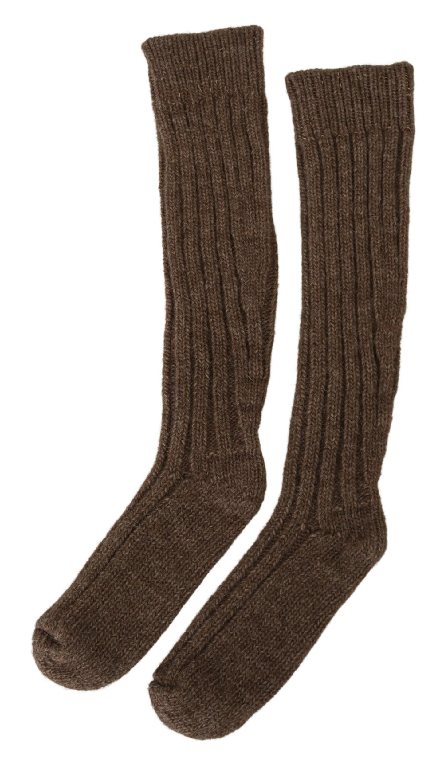 Dolce &amp; Gabbana Schicke Over-Calf-Socken aus Wollmischung in Braun