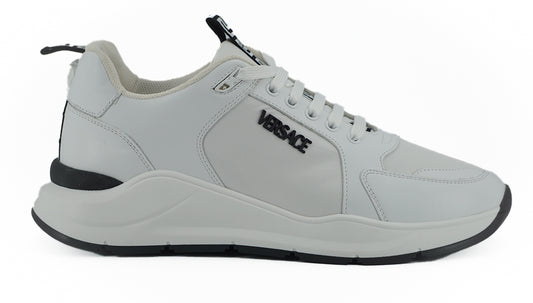 Sneakers in pelle di vitello bianca