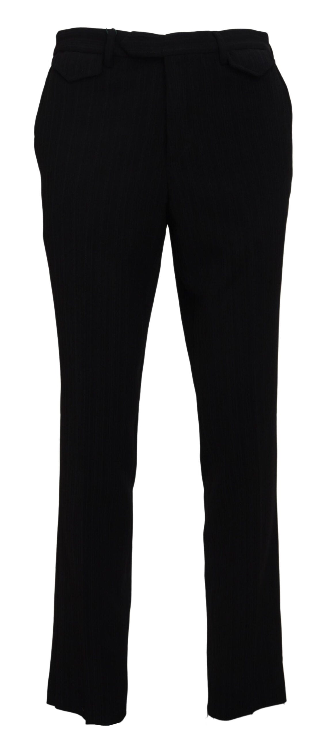 BENCIVENGA Elegante schwarze italienische Designerhose