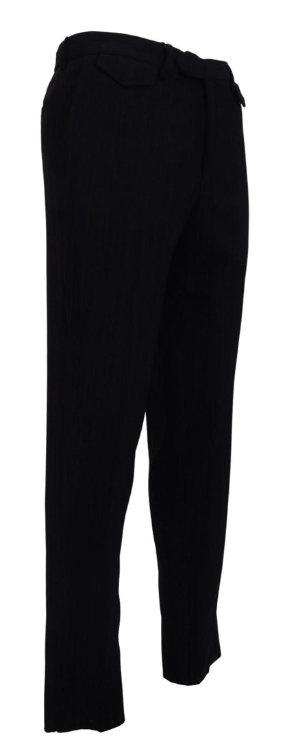 BENCIVENGA Elegante schwarze italienische Designerhose