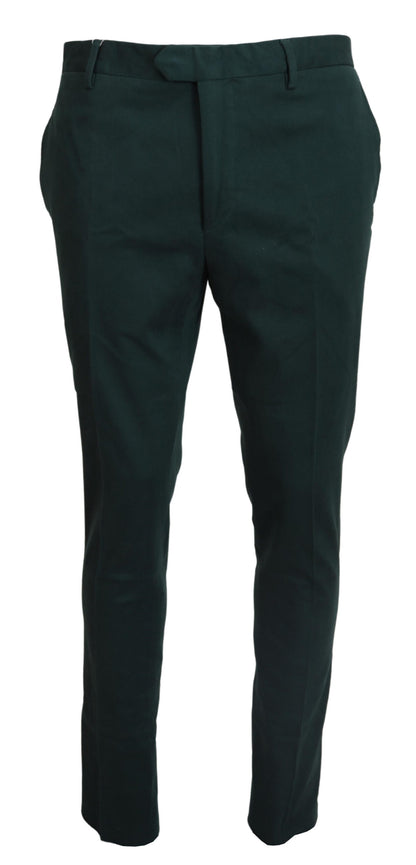 BENCIVENGA Elegante dunkelgrüne Chinohose