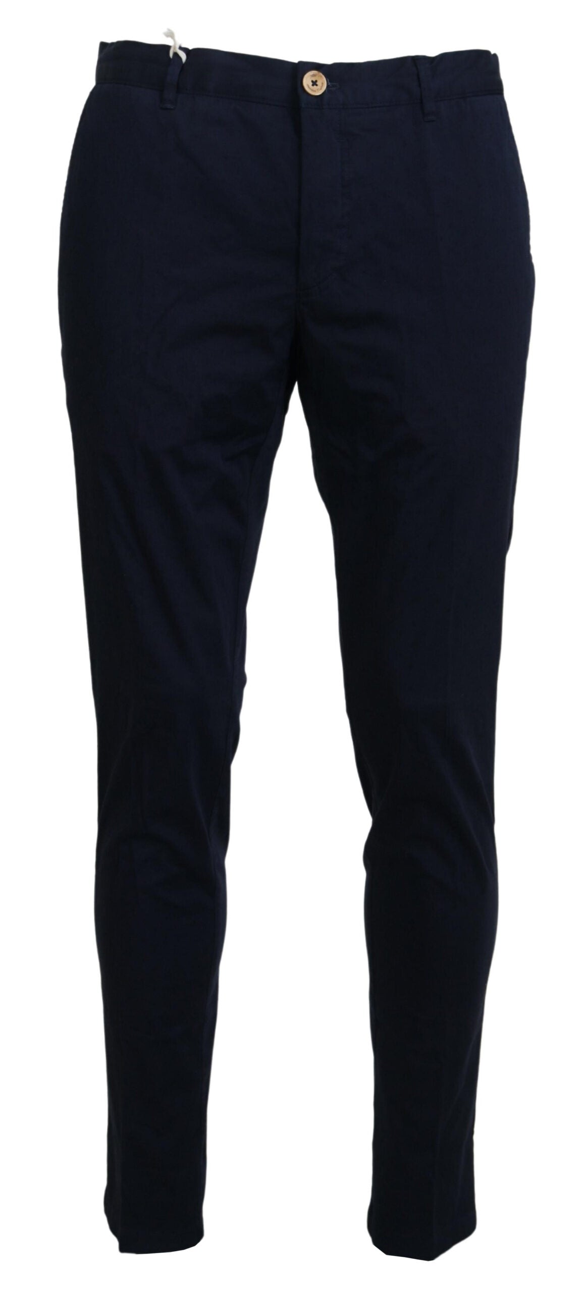 Pantaloni skinny da uomo in cotone blu scuro