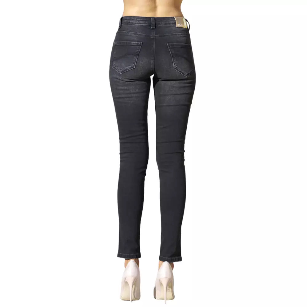 Yes Zee Schwarze Jeans aus Baumwolle für Damen