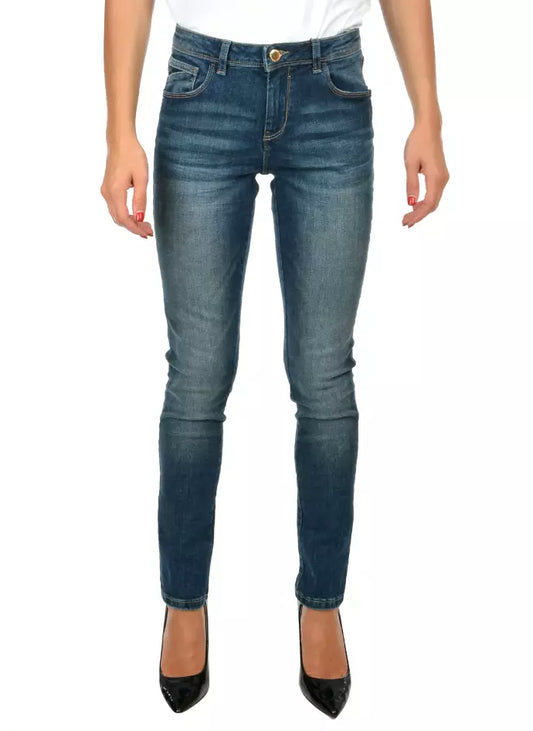 Yes Zee Blaue Jeans aus Baumwolle für Damen