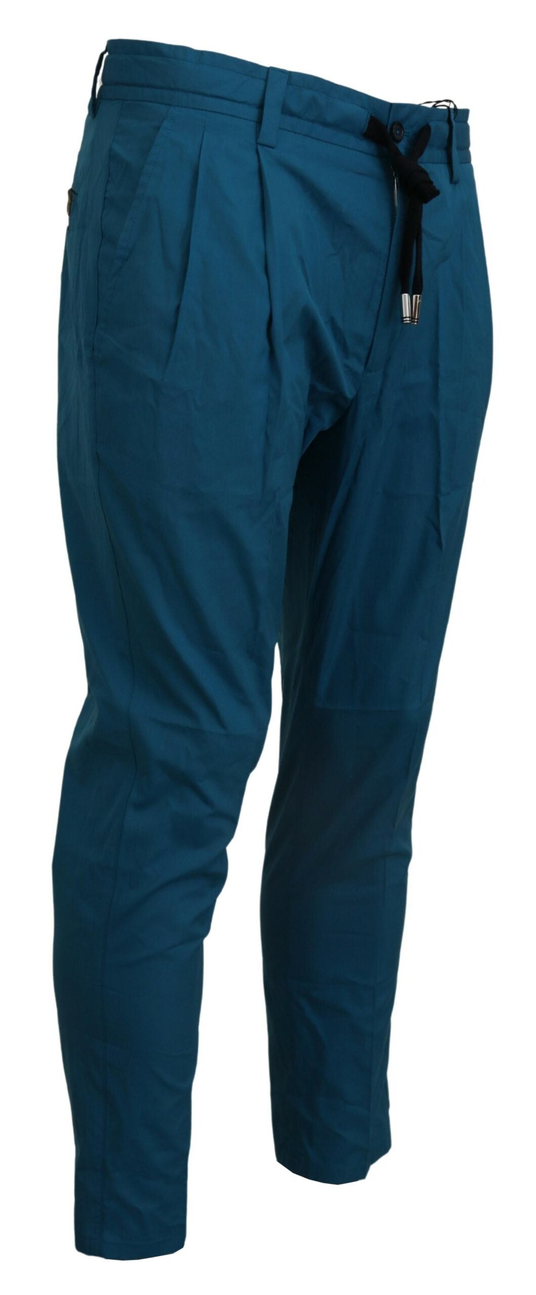 Pantaloni chino in cotone blu