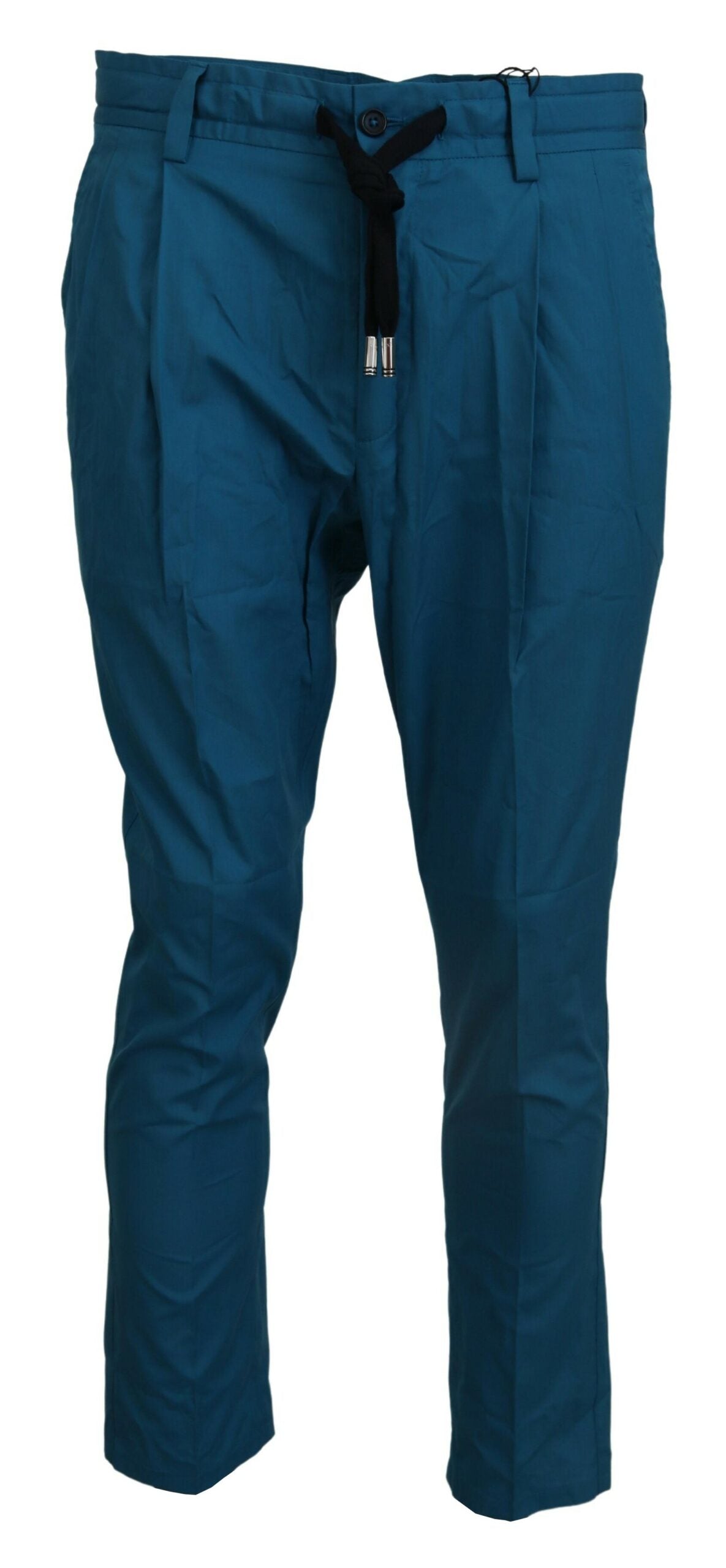 Pantaloni chino in cotone blu