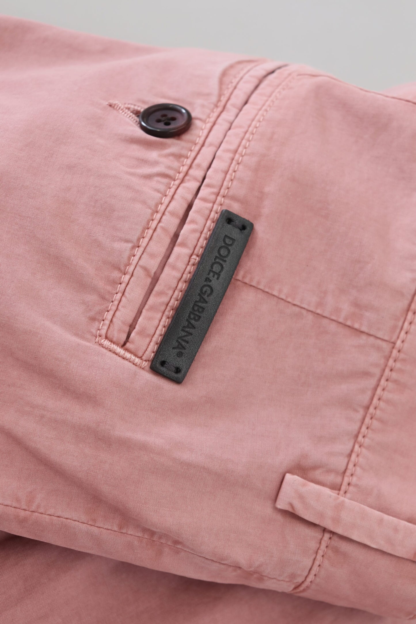 Pantaloncini da uomo casual in cotone chino rosa