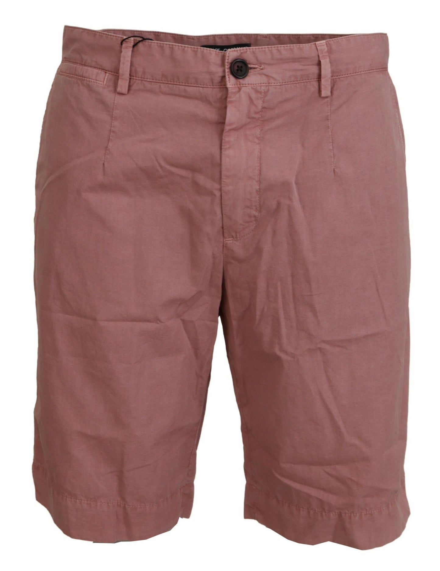 Pantaloncini da uomo casual in cotone chino rosa