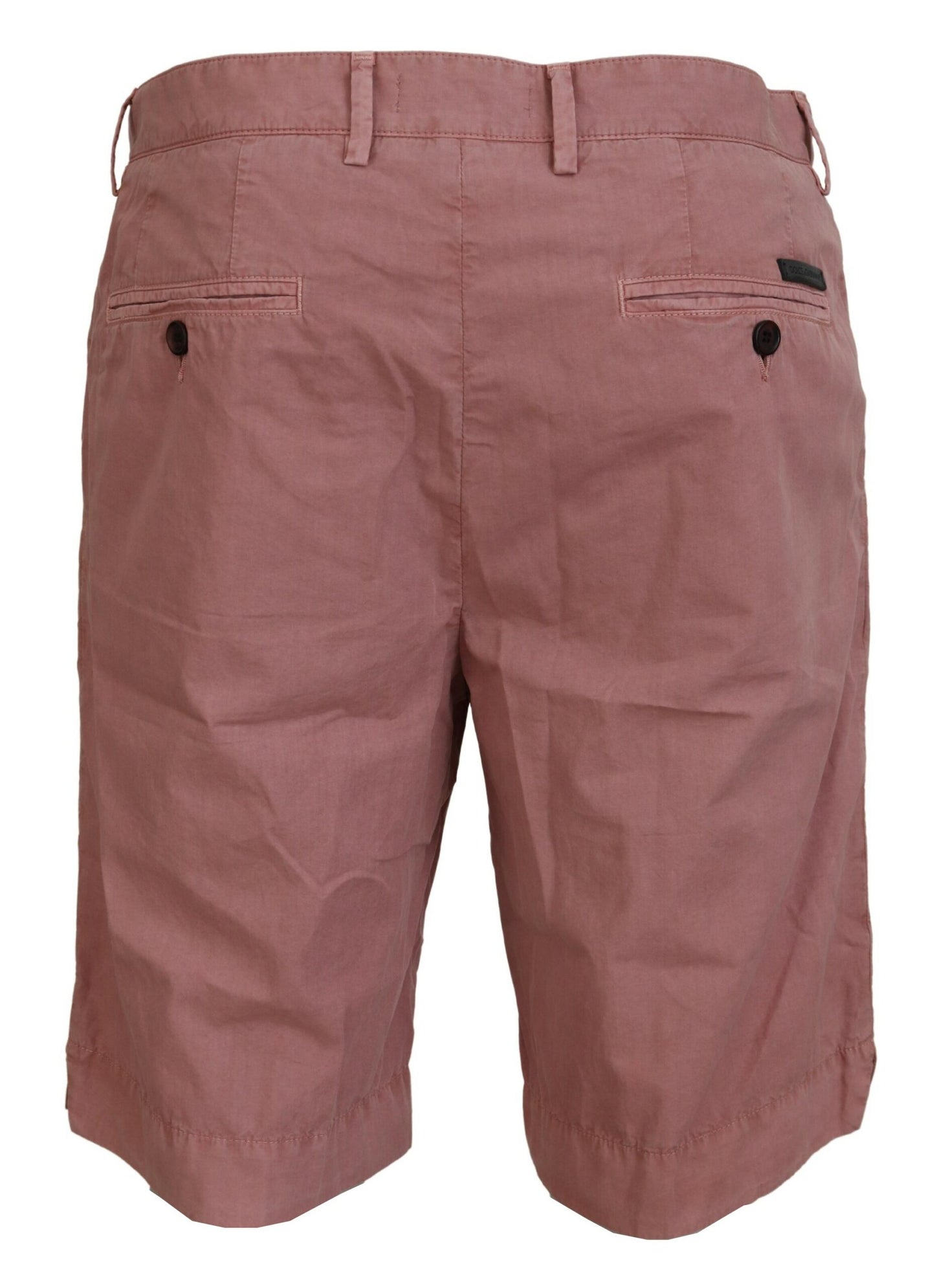 Pantaloncini da uomo casual in cotone chino rosa