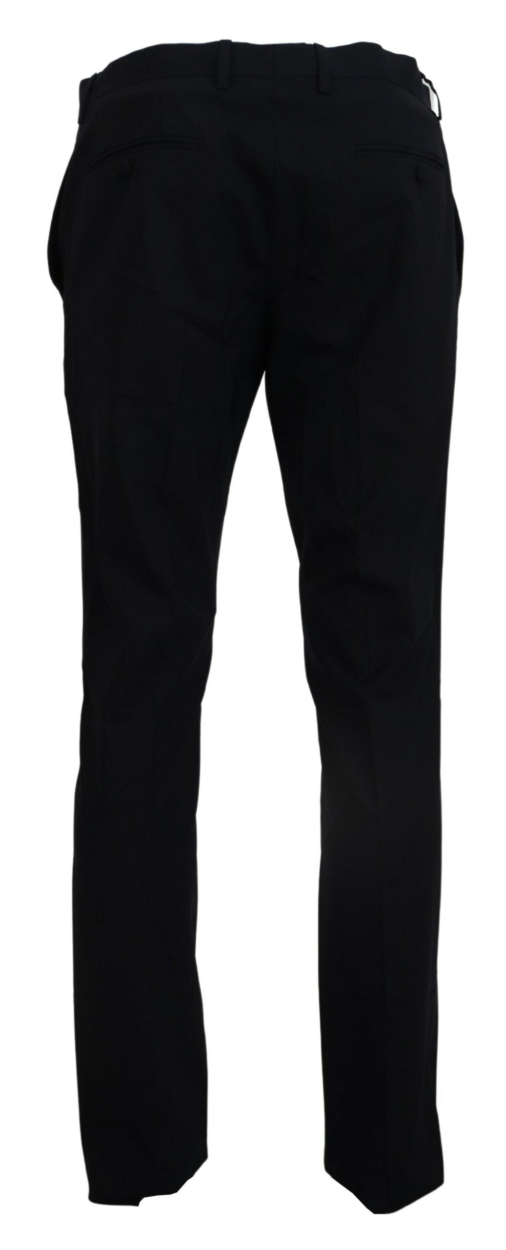 Abito blu elasticizzato in lana Pantalone formale slim fit