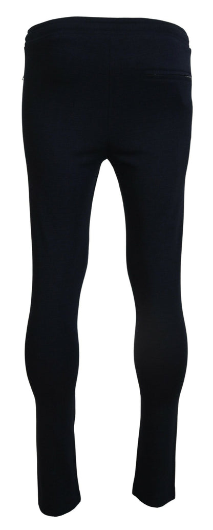 Pantaloni sportivi da uomo in cotone blu