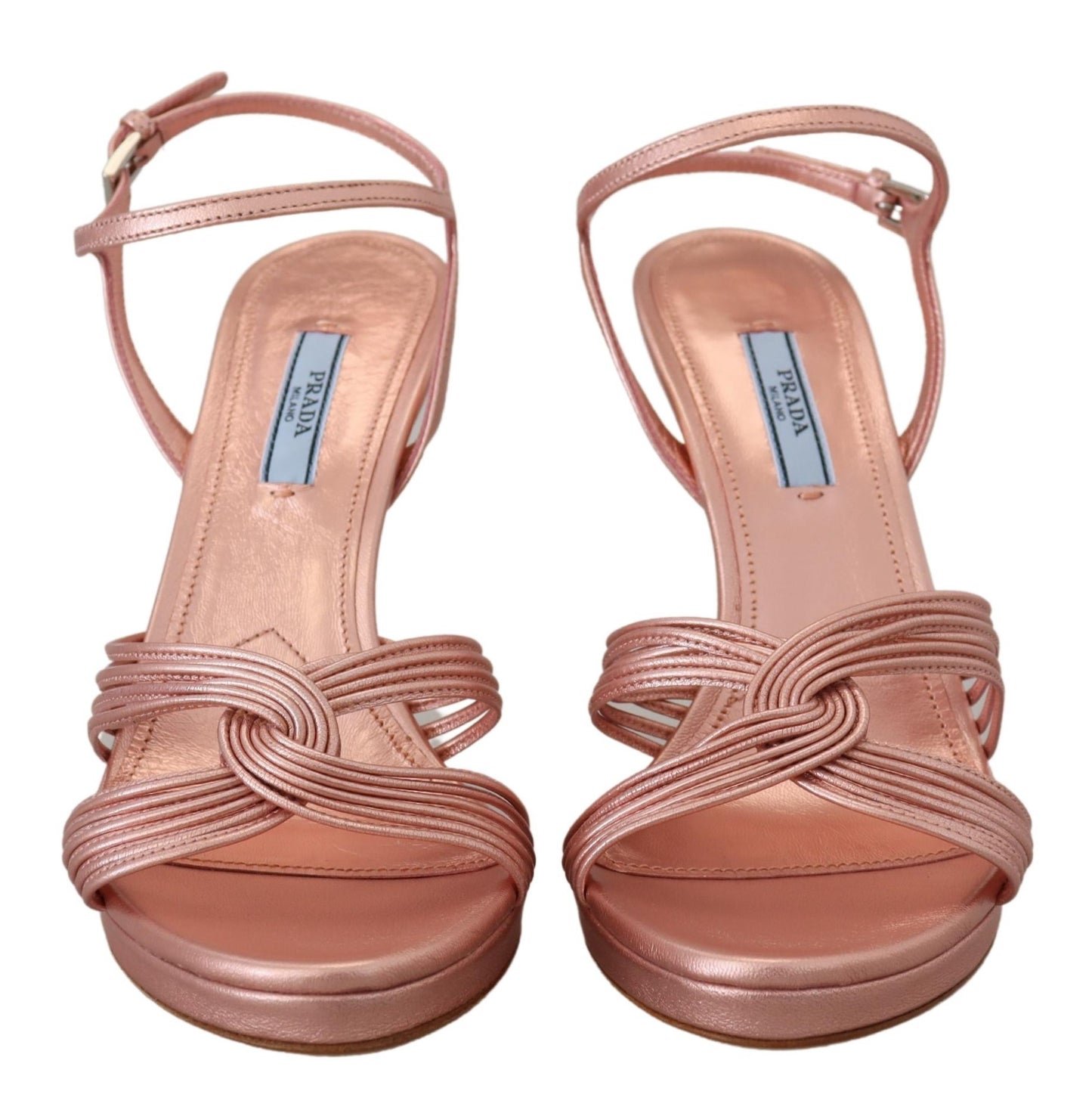 Prada – Elegante Sandalen mit Stilettoabsatz in Rosa