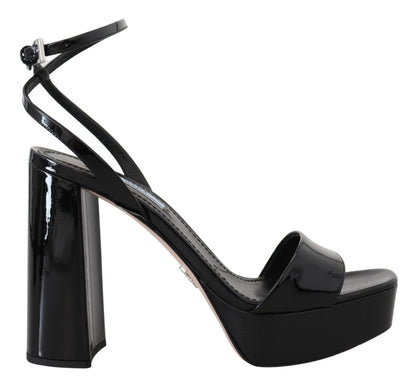 Prada Elevate Your Elegance with Glossy Black Heels