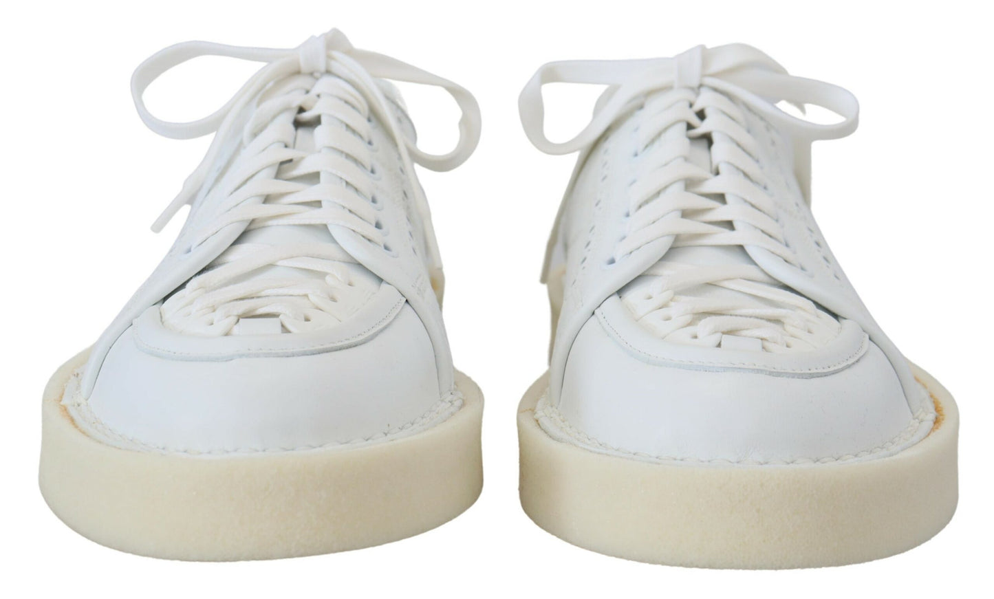 Dolce &amp; Gabbana Elegante weiße Low-Top-Oxford-Sneaker