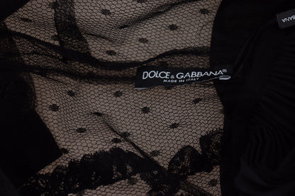 Dolce &amp; Gabbana – Elegantes Minikleid in A-Linie mit Spitzendetail