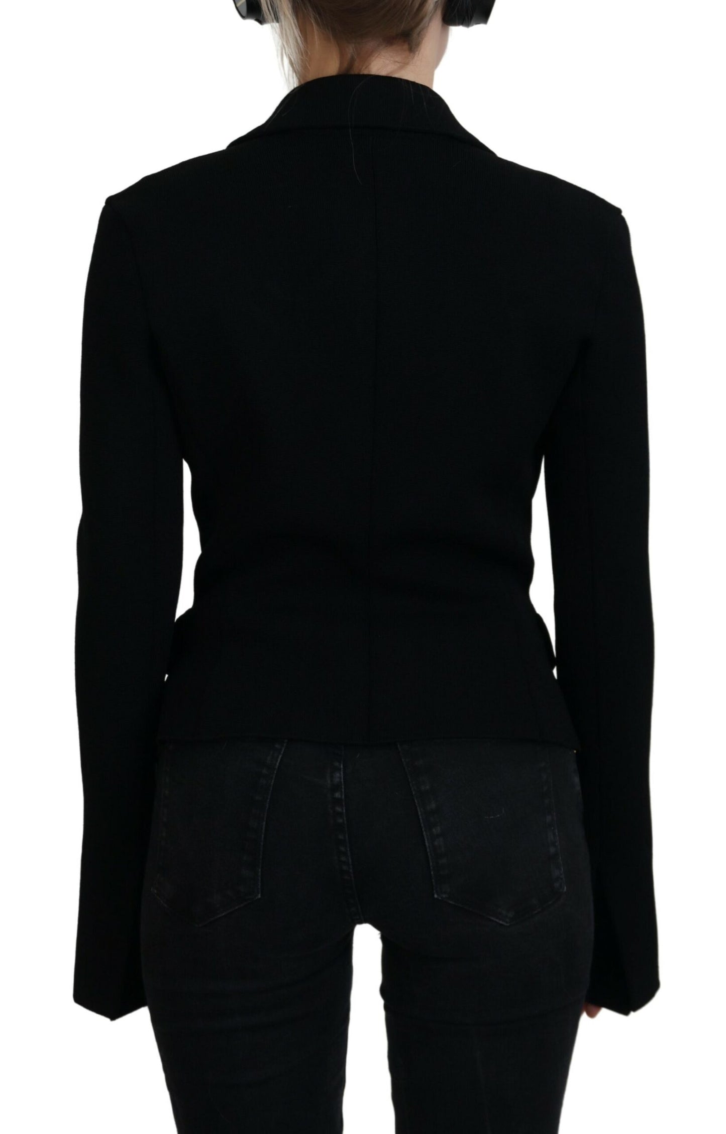 Dolce &amp; Gabbana Elegante schwarze Langarmjacke