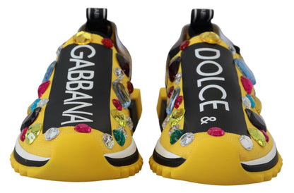 Dolce &amp; Gabbana – Exquisite Sneakers aus Technostoff in Gelb