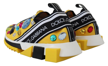 Dolce &amp; Gabbana – Exquisite Sneakers aus Technostoff in Gelb