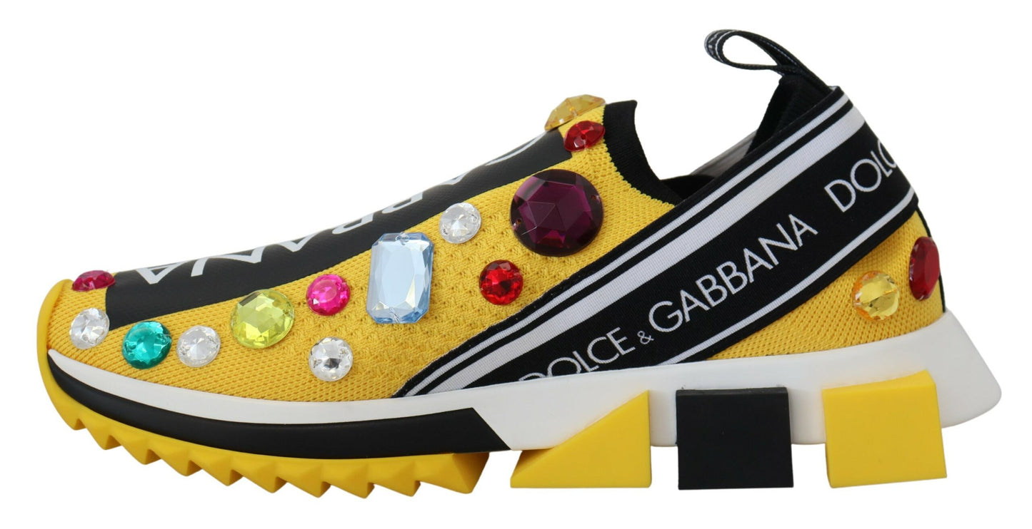 Dolce &amp; Gabbana – Exquisite Sneakers aus Technostoff in Gelb