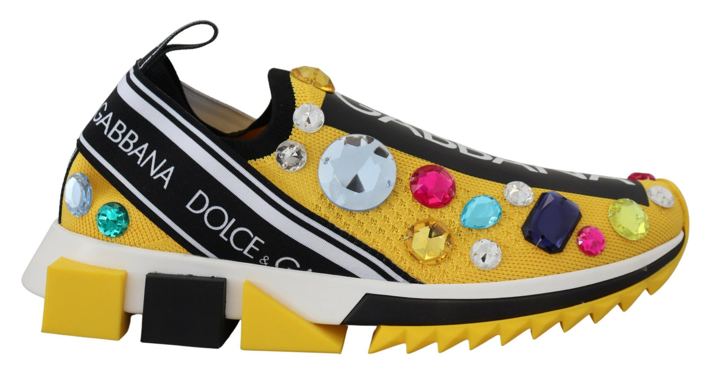 Dolce &amp; Gabbana – Exquisite Sneakers aus Technostoff in Gelb