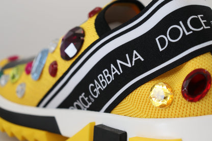 Dolce &amp; Gabbana – Exquisite Sneakers aus Technostoff in Gelb