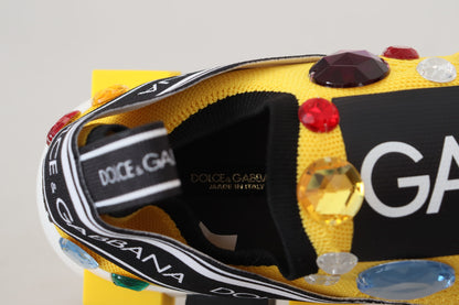 Dolce &amp; Gabbana – Exquisite Sneakers aus Technostoff in Gelb