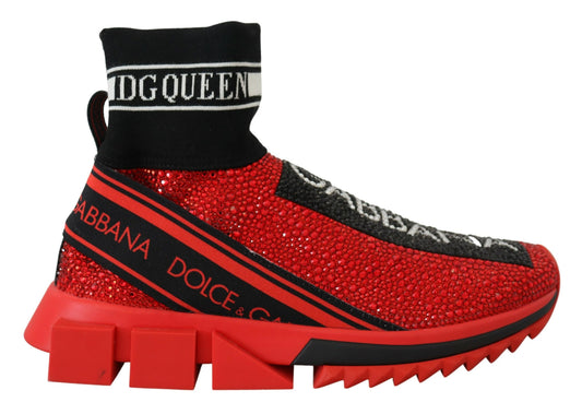 Dolce &amp; Gabbana – Exquisite Slip-On-Sneakers „Sorrento“ in Rot