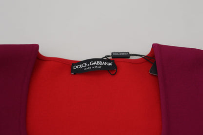 Maglione Pullover Collo Quadrato in Viscosa Multicolor