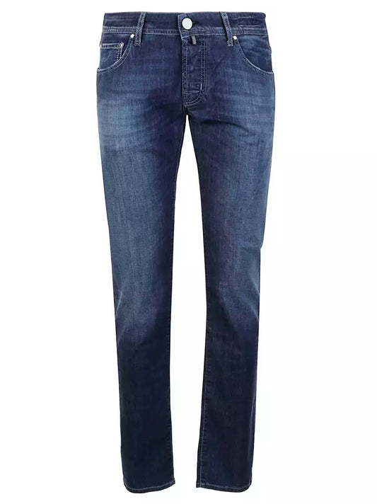 Jacob Cohen Elegante hellblaue Stretch-Jeans