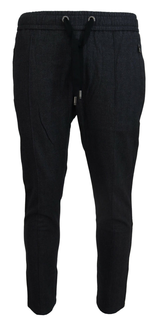 Pantaloni da uomo jogger in cotone grigio