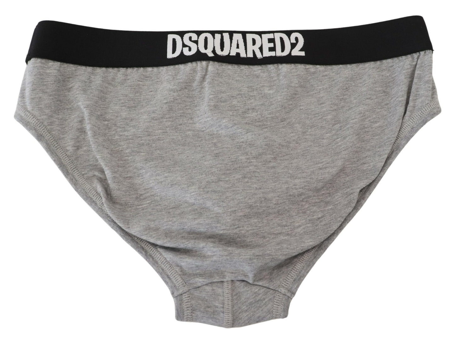 Biancheria intima da uomo in cotone elasticizzato con logo DSURF grigio