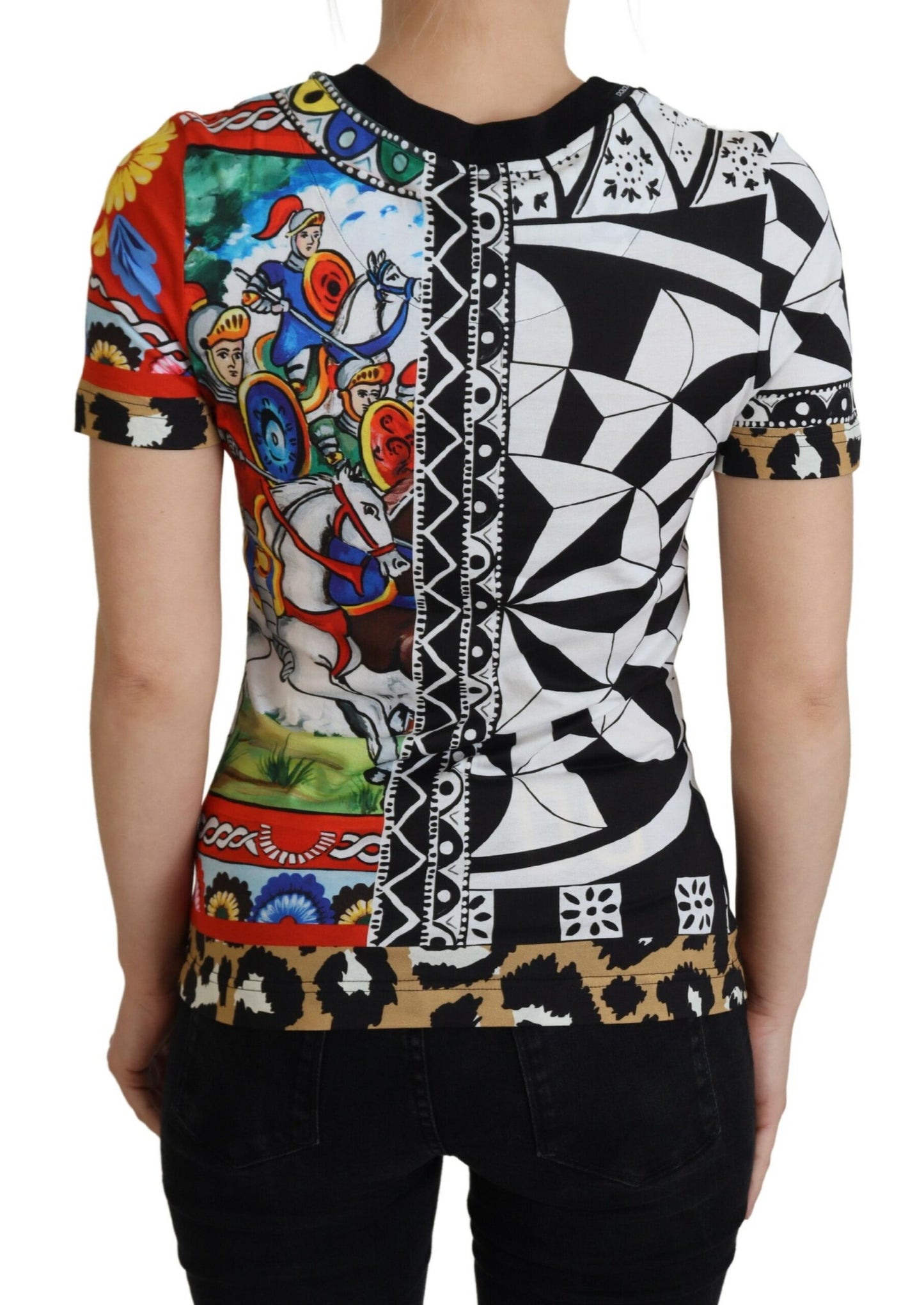 Dolce & Gabbana Elegant Multicolor Cotton Casual Tee