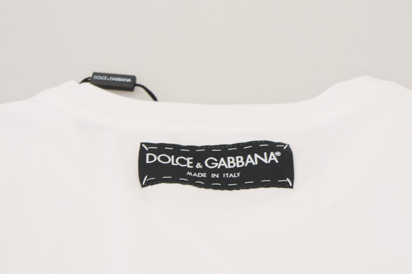 Dolce &amp; Gabbana – Designer-T-Shirt aus Baumwolle mit ikonischen Drucken