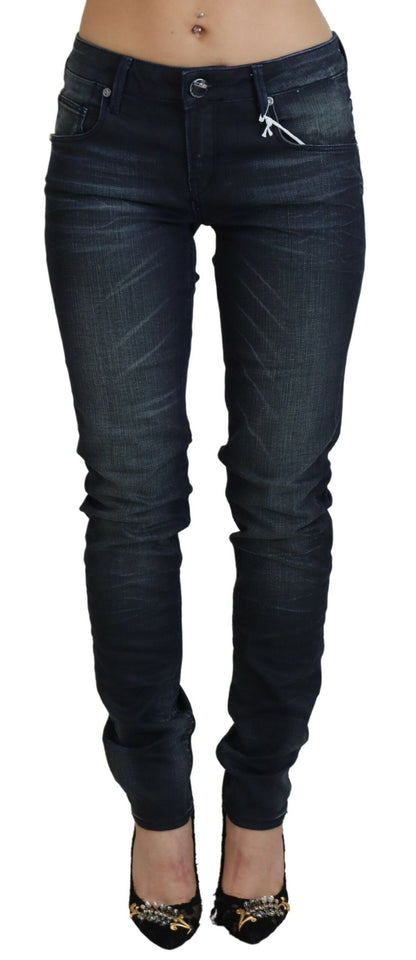 Acht Chic Jeans mit niedriger Taille und schmaler Passform