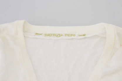 Patrizia Pepe Chic Ivory Casual Blouse