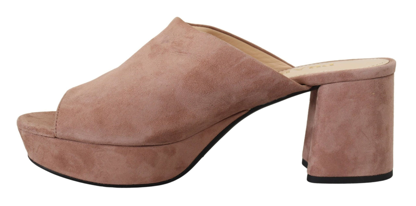 Prada Elegante Pumps aus Wildleder in Dunkelrosa