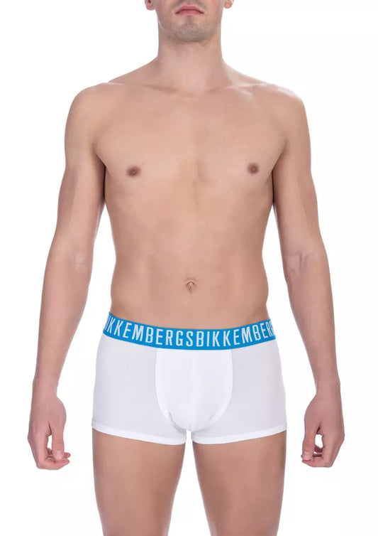 Bikkembergs – Weiße Herren-Boxershorts aus Baumwolle