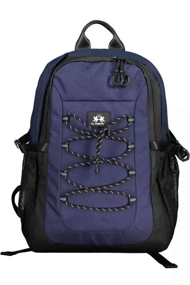 La Martina Blauer Polyester Herren Rucksack