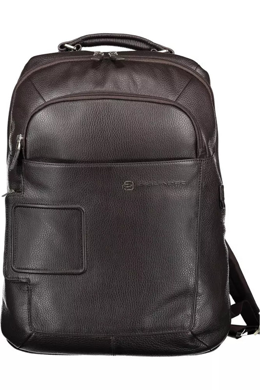 Piquadro Brauner Leder Herren Rucksack