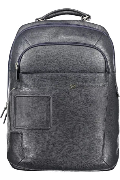 Piquadro Blauer Leder Herren Rucksack