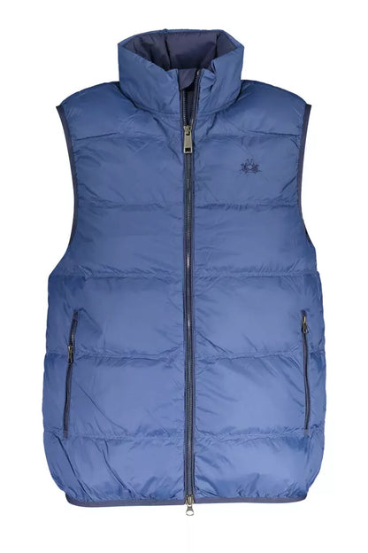 La Martina Blaue Polyamid-Herrenjacke