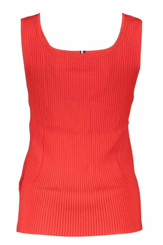 Tommy Hilfiger – Rotes Modal-Top für Damen