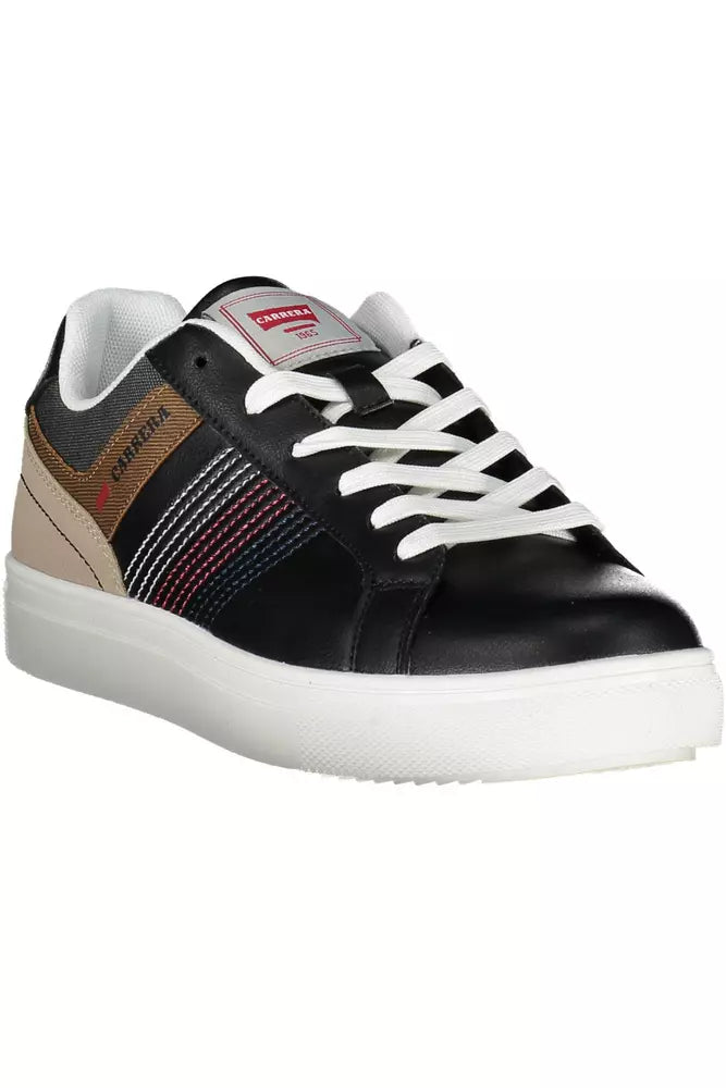 Carrera Herren Sneaker aus Ökoleder, Schwarz