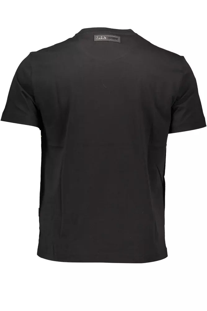 Plein Sport – Schwarzes Baumwoll-T-Shirt für Herren