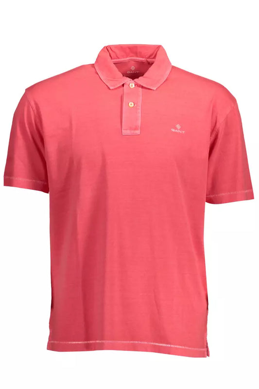 Gant Herren Poloshirt aus Baumwolle, Rosa