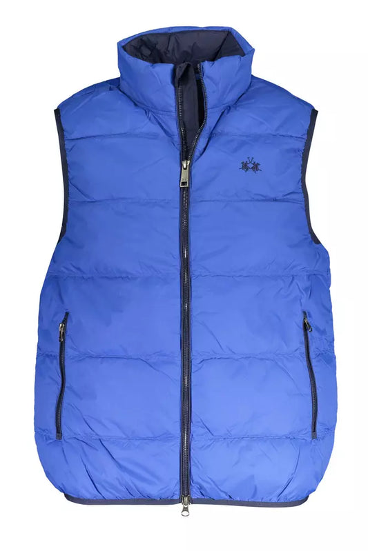 La Martina Blaue Polyamid-Herrenjacke