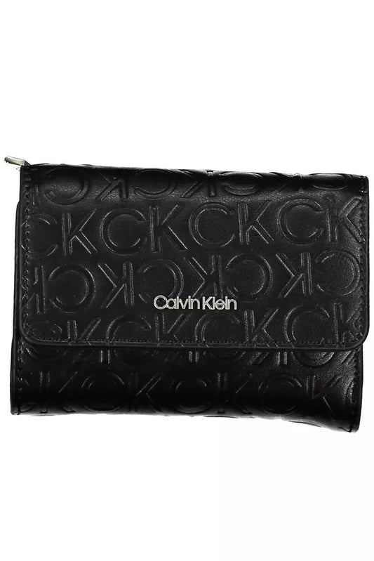 Calvin Klein – Elegante schwarze Geldbörse aus Polyethylen mit RFID-Blocker