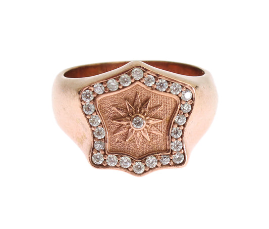 Nialaya Schicker Ring aus Sterlingsilber mit Roségoldbeschichtung